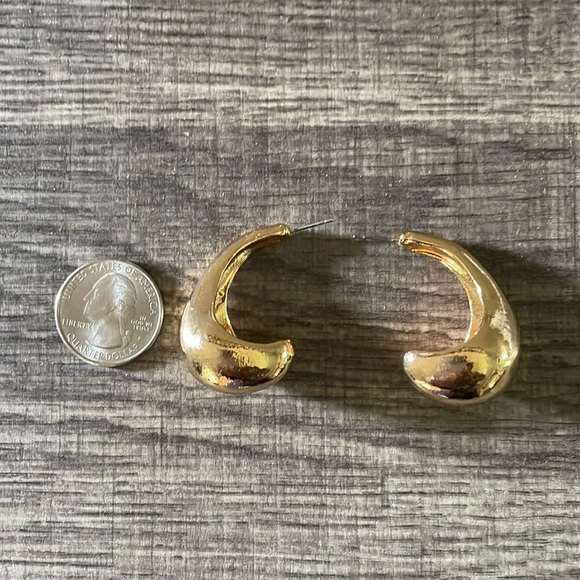 Zara Gold Drop Earrings - Picture 7 of 11